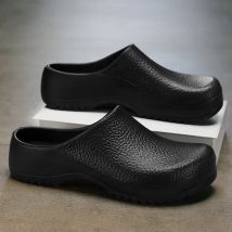 Pantofole da uomo Coppie Zoccoli da giardino Scarpe da cuoco da donna a prova di acqua Comode pantofole da sandalo per lavoratori di animali Scarpe da pesca all'aperto