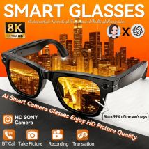 AI Smart Brille HD 4K 800W Kamera Video Outdoor Sport Wandern Sonnenbrille ChatGPT Büro Übersetzen Bluetooth Anruf Musik brille