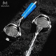 MUVNA Espresso Bottomless Portailfter Serie Lucifer, portafiltro desnudo con cesta para máquinas E61/Nuova/Delonghi/Breville