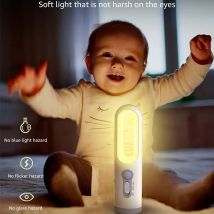 Torcia portatile 2 in 1 Sensore di movimento Luce notturna Camera da letto Bagno Lettura Illuminazione da campeggio Alimentazione del bambino Cura degli occhi Lampada da comodino