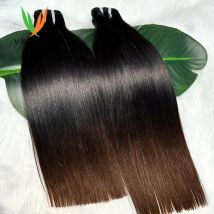 V Beauty Straight Vietnamesische Echthaar-Bündel, Rohes Echthaar-Extensions, Doppelt Gezogen, 16A-Qualität, Unbehandeltes Jungfrauenhaar