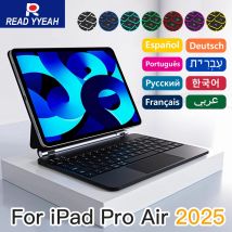 LESEN YYEAH Koreanische Version Smart Magic Keyboard iPad Hülle für iPad Air 4 5 2025 Air 11/13 2018-2022 Pro11 für (Republik Korea)