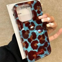 Einfache, modische, weiche Handyhülle mit Leopardenmuster für iPhone 17, iPhone 16 Pro Max, 15 14 13 12 11 XS X XR 7 8 Plus