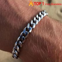 Vnox 3–11 mm klobiges Miami-Panzerkettenarmband für Herren, kubanisches Gliederkettenarmband aus Edelstahl, klassischer Punk-Schmuck für schwere Männer