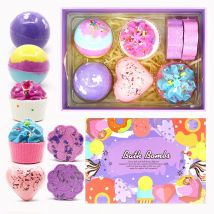 Bathbombs Badesalz Ball Set Bubble Flower Badeball Aromatherapie Badeball