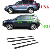 4 pezzi USA o UE Finestre in gomma esterna per Toyota RAV4 2009-2012 75720-0R020 Protezione in vetro Striscia meteorologica per vetro RAV-4 XA30