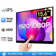 Monitor portatile IPS Touch Screen 15.6 p da 1080 pollici con HDR USB-C HDMI-compatibile per Laptop Mobile Xbox PS4/5 Switch Metal Shell