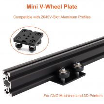 1PC  V-slot 2040 Black Anodized Aluminum Profile EU Standard  Extrusion 100-800mm Linear Rail for CNC 3D Printer Woodworking
