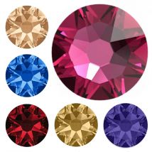 YANRUO 2088 Hot Fix 8 Big 8 Piccole Pietre E Cristalli Ricamo Parte Posteriore Piana Strass FAI DA