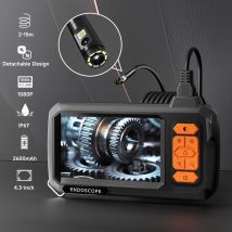 1-100m 4.3 ''IPS Periscopio Industriale 1080P Singe Doppia Lente 8mm IP67 Cavo Rigido Design Diviso Schermo Endoscopio Telecamera di Ispezione