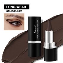 Matter, konischer, schnell trocknender Eyeliner-Stick, wasserdicht, langlebig, schweißfest, schwarz, fest, reichhaltiger Lidschatten, Eyeliner-Stift, Make-up