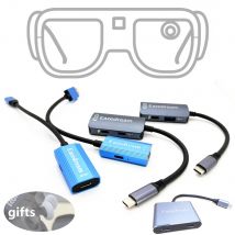 AR Gläser Hub Nahtlose Multi-Gerät Typ-C HDMI-kompatibel Lade Adapter für Xreal Beam Viture Rokid Station Rayneo XR USB-C