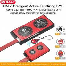 Daly Smart BMS Smart Active Balancer 1A Lifepo4 3S 4S 12V 8S 24V 13S 16S 48V 20S 24S 60A 80A 100A 150A 300A 500A Akumulator litowo-jonowy