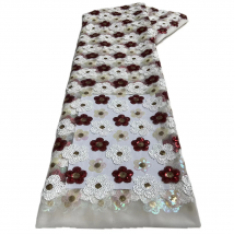 Nigerianischer Spitzenstoff mit Pailletten, 2025, hochwertiger afrikanischer französischer Mesh-Spitzenstoff für Frauen, Hochzeitskleider, Nähen