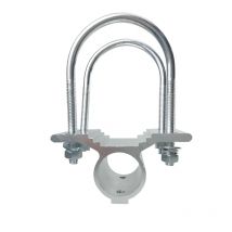 Morsetto di montaggio per antenna in fibra di vetro Morsetto per tubo con bullone a U Supporto per tubo Diametro interno Staffa per bullone a U con manica da 25,5 mm