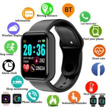 Smart Watch Donna Uomo Controllo musicale Calorie Bluetooth Monitor fitness Smartwatch Running Tracker Bracciale sportivo per Android IOS