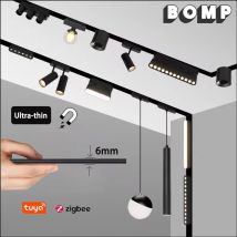 Ultra Thin Rail Smart Tuya Zigbee Ściemnialna sufitowa lampa do montażu powierzchniowego Magnetie Track Light Modern Magnet Flood Grille Spot LED Lamp