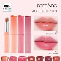 rom&nd SHEER TINTED STICK, Texture Liscia Effetto Gelatina, Colore Traslucido, Trucco di Lusso, Cosmetico Coreano, Make-up Coreano