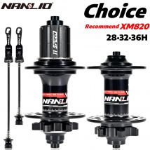 NanLio XM820 Fahrradnaben 120T abgedichtete Lagernabe 28/32/36 Löcher Mountainbike-Nabe Scheibenbremse HG/XD/MS K7 8 9 10 11 12Gang