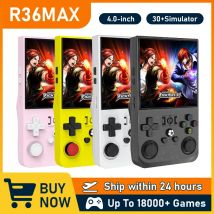 R36MAX Retro Handheld Video Game Console Open Source Linux System 4.0Inch IPS Screen 64G 128G Portable Pocket Player Kids Gifts