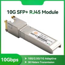 Módulo de cobre 10G RJ45 SFP, transceptor de puerto RJ45 10G/5G/2,5G, 10GBase-T Mikrotik/TP-Link/Zyxel/Hasivo/AUSU, enrutador/interruptor de fibra