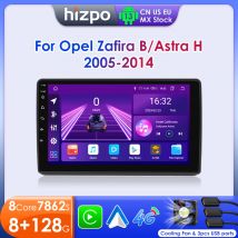 Hizpo Auto Android Radio Für Opel Zafira B Astra H 2005-2014 Multimedia 2Din Carplay GPS Navigation Stereo WIFI 4G Bluetooth RDS