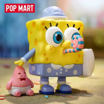 POP MART SpongeBob Pyjama Party Serie Blind Box Mystery Box Puppe Nette Anime Figur Erraten Tasche Spielzeug Desktop