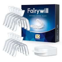 Fairywill Mouth Guard for Grinding Teeth,Night Guards,Guard to Prevent Bruxism,Teeth Whitening Trays,Pro Dental Guard for Moldab