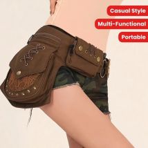 1 Stück Vintage-Baumwoll-Hüfttasche, multifunktionale Handytasche, verstellbarer Riemen für Outdoor-Sport, Reisen, Umhängetasche