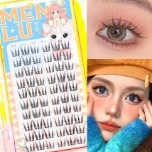 60 stücke Cluster Wimpern verlängerung natrual c curl 10 Reihen 11mm Bastel wimpern wispy Wimpern verlängerung für Make-up Beauty Tools