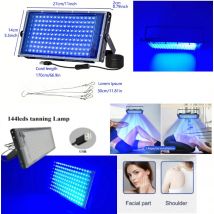Lampada abbronzante a raggi ultravioletti di grandi dimensioni 144 LED Pannello luminoso per solarium per il corpo prendere il sole Pelle Bronzo Abbronzatura della pelle Luce abbronzante USB