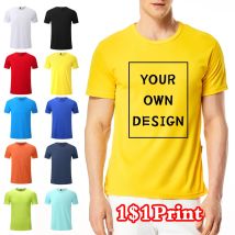Schnell trocknendes Rundhals-T-Shirt für Herren und Damen, individuell bedrucktes, besticktes Logo, Sport-Fitness-Kurzarm-Top, Laufshirt (170)