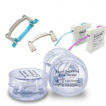 2 Teile/satz Dental Harz Polieren Streifen Halter Hohe Krone Niedrige Krone für Zähne Schleifen Schleifen Gestaltung Polieren Assistent Werkzeuge