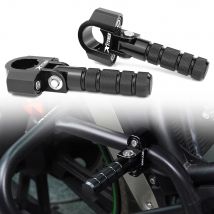 7/8-1 1/8 Zoll Zoll Crash Bar Fußrasten ruht Fußstütze 22 mm 25 mm 28,8 mm Universal Motorrad Autobahn Bar Fußrasten 360 drehbar