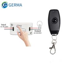 GERMA 433 Mhz RF 1 Taste Fernbedienung 433 MHz AC 110 V 220 V 1 CH RF Relais Empfänger Modul Schalter für LED-Licht Lampen Fans DIY