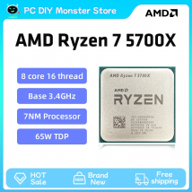 AMD New Ryzen 7 5700X R7 5700X 3,4 GHz 8-rdzeniowy 16-wątkowy procesor CPU 7NM L3=32M Socket AMD AM4 Gaming processor процессор
