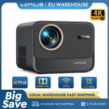 Wimius 4K Netflix Proiettore ufficiale 30000 lumen Messa a fuoco automatica/Keystone Native 1080p WIFI6 Supporto Bluetooth Dolby Home Cinema