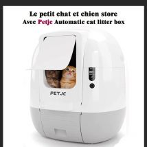 PETJC Automatische Intelligente Großen Katzenstreu Box Voll Geschlossen Kot Maschine Splash Bettpfanne Wc selbst Reinigung Katze Sandkasten