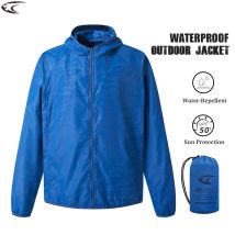 LNGXO Herren Damen Wasserdichte Wanderjacke, schnell trocknend, Sonnenschutz, Windjacke, Unisex, Camping, Klettern, Outdoor-Sport, Regenmantel