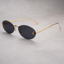 Randlose ovale Sonnenbrille Frauen neue Mode Farbverlauf Ozean gläser Sonnenbrille stilvolle Frauen Luxusmarke Design Sonnenbrillen