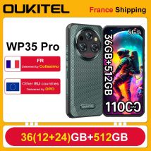 Smartphone robusto Oukitel 5G WP35 Pro 36(12+24)GB + 512GB 6.6'' 11000mAh 33W 60Hz 64MP NFC Dual SIM Telefono cellulare