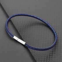 3mm dünnes Edelstahl draht armband für Männer viel Glück roter Armreif handgemachte Pulse ras Rojas HipHop Wrap Braslet Geschenke für ihn