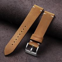 Cinturini per orologi in vera pelle di vitello 18mm 20mm 21mm 22mm 24mm Cinturino sportivo universale Cinturino per smartwatch Cintura di ricambio marrone