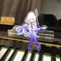 Game Genshin Impact Skirk Cosplay Stand Acrylic Figure Standing Plate Desk Decoration Unisex Collection Props