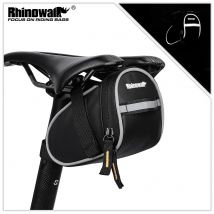 Rhinowalk Bike Saddle Bag 0.8L Small Waterproof Storage Black Tail Rear Pack Zestaw akcesoriów