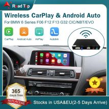CarPlay inalámbrico para BMW Serie 6, F06, F12, F13, G32, 2010-2020, CIC,NBT,EVO, con Android Auto Mirror Link, AirPlay