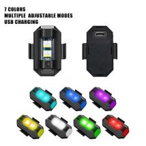 1pc luce stroboscopica universale per moto scooter auto LED spia anticollisione 7 colori drone indicatore di direzione flash