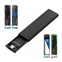 Obudowa dysku twardego M.2 ze stopu aluminium Obudowa dysku twardego B-KEY Zewnętrzna obudowa dysku twardego Interfejs USB C Obsługa protokołu SATA