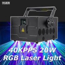 Hoch leistung 20w 40kpps RGB Laserlicht Vollfarb animation Laserlicht Laser animation Licht LED Party Muster Laser projektor