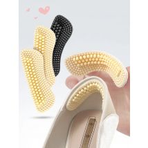 Neue 1 Paar Silikon Einsätze Weiche Massage Frauen Silica Gel Stoff Schuh Pads Liner Griffe Zurück Ferse Einsätze Faszit Plantar Einlegesohlen
